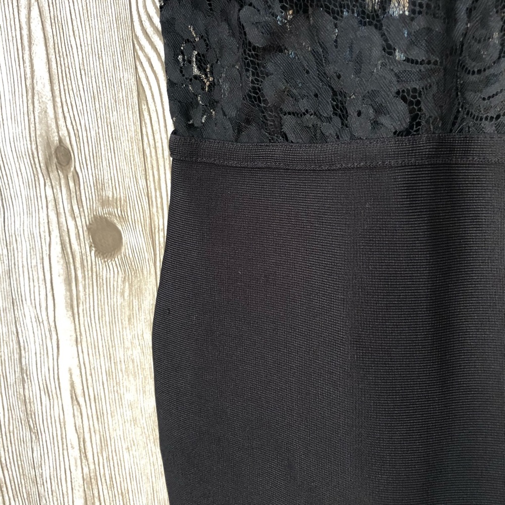 #73 Black Lace Bandage Dress Sz M - Picture 8 of 13